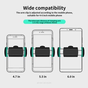 Auto phone stand bracket Auto air vent mount holder Mini car phone bracket Universal 360 degree phone holder Car mobile phone holder