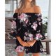 thumbnail image 5 of Vestido Sin Hombros, Puño Elástico, Resistente Al Desgaste, Transpirable, Con Volantes, Manga Larga, Línea A, Vestido Fluido, Poliéster Elástico, Cómodo Para Citas ANGGREK 6 #XL, 5 of 5