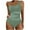 Green, variant on Tumotour One-Piece Swimsuit For Women With Breast Pad And No Steel Support Sexy Plunging V Neck Bathing Suit Open Back One Piece Swimsuits