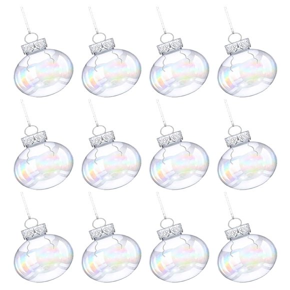 ADDHAT 12Ud Esferas De Plástico Para De Árbol Resistente Ideales Para Fiestas