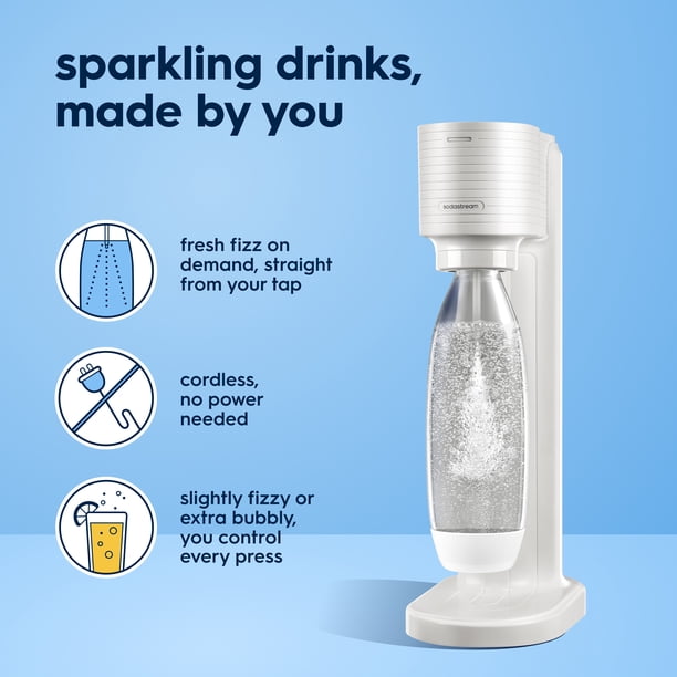 SodaStream Gaia Sparkling Water Maker with CO2 and Carbonating