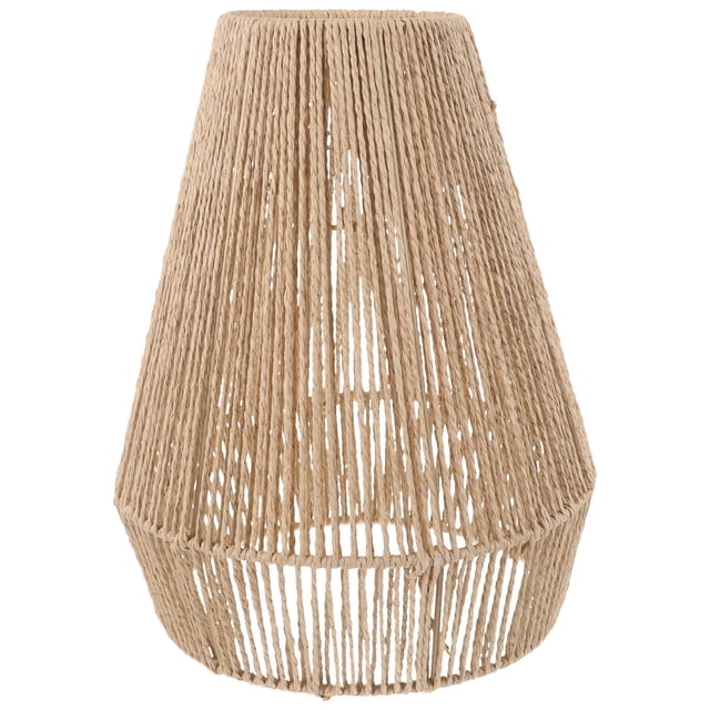 UPGRATOR Pendant Lamp Wicker Light Brown Paper for Home Decor 1Pack