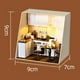 thumbnail image 5 of Modelo hecho a mano Mini casa de muñecas Muebles 3D Juguete de ensamblaje de madera (Cocina), 5 of 6