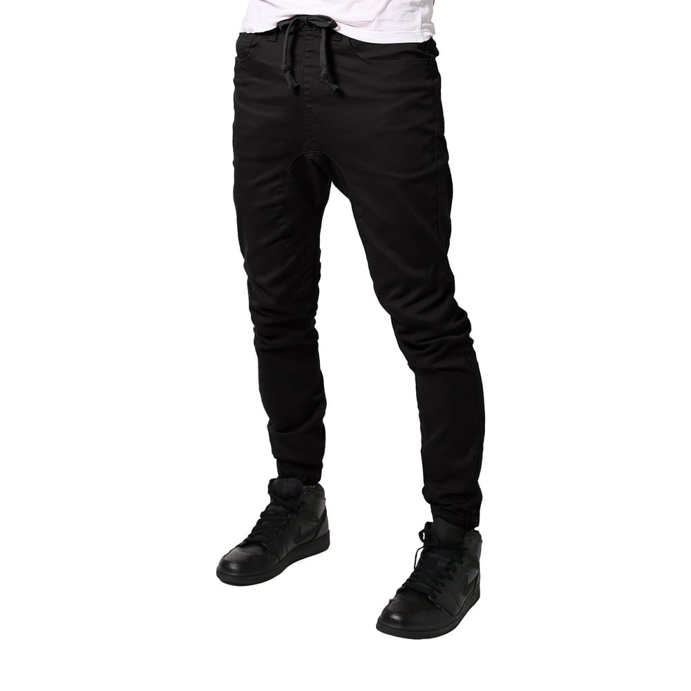 JD Apparel JD Apparel Men's Slim Fit Drawstring Harem Jogger Pants