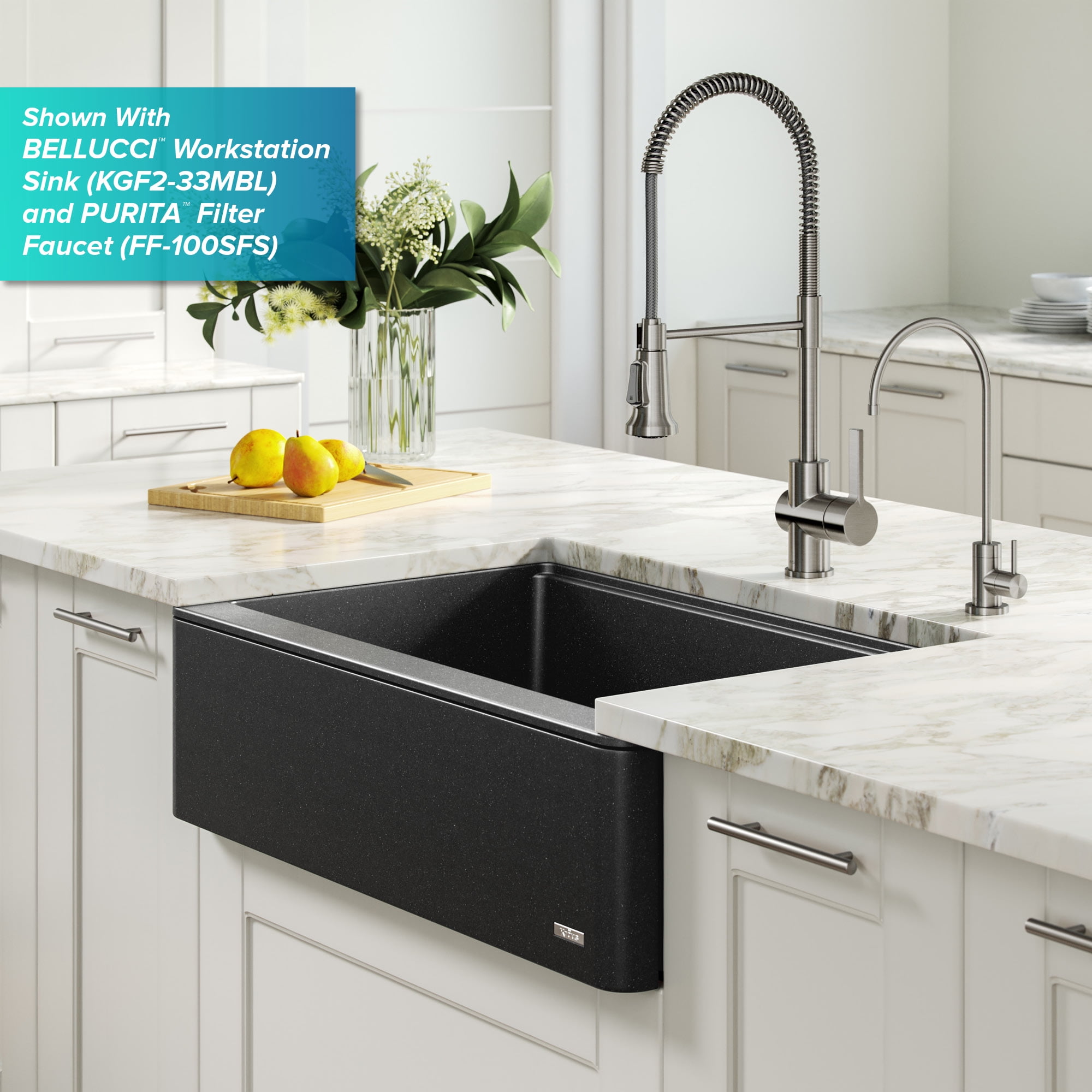 Kraus Britt Commercial Style Pull-Down Single Handle Kitchen Faucet in Spot Free Stainless Steel