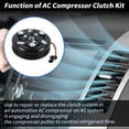 thumbnail image 3 of Air Conditioner AC Compressor Clutch Kit for Cadillac SRX 2012-2016 for Buick LaCrosse 2012 V6 3.6L for PCX16/PXC Compressor AC Compressor Clutch 22779351/98586/1522224, 3 of 7