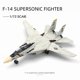 thumbnail image 2 of 1:72 F-14 Tomcat modelo de combate multifunción serie militar creativa bloques de construcción decoración juguetes ensamblados para niños regalos de navidad,NO.24-46( in bag ), 2 of 4