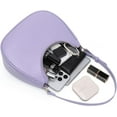 thumbnail image 4 of Lohol Crescent Shoulder Bags for Women Cute Hobo Tote Handbag Under The Arm Purses Mini Clutch Purse with Zipper Closure-Purple, 4 of 7