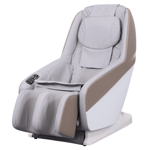 Full Body Grey Massage Chair with Zero Gravity, Airbag Massage, Auto Modes, Modern Design for Living Room, Soft PU Seat, Metal Frame, Power-Push Button Functionality