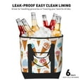 thumbnail image 5 of Insulated Cooler Bag, Ice Cream No.J907 Large Freezer Cooler Tote Bags Insulated for Food, Insulated Grocery Shopping Bags with Zippered Top for Travel School Picnic, 5 of 8