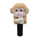 thumbnail image 1 of Protector de cabeza de palo de golf de mono de peluche, encantador protector de cabeza de palo de golf para adultos Marrón claro, 1 of 9