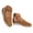 Brown, variant on 2025 Women's Platform Wedge Sandals Closed Toe Espadrilles Hollow out Canvas Dressy Shoes