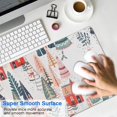 thumbnail image 4 of Long Mouse Pads for Desk,Christmas Tree and House Pattern Desk Mats on Top Of Desks, Desk Mouse Pad Extra Large with 3mm Non-Slip Base and Stitched Edge for Gaming,Office,Work,Home 31.5x11.8in, 4 of 5