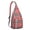 Grey-23, variant on Moroccan Plaid Sling Backpack - Exotic Checkered Design Shoulder Bag, Lightweight Anti-Theft Pack for Daily Use