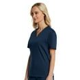 thumbnail image 3 of EL9605 V-Neck Scrub Top for Men & Women | Perfect for Medical, Dental, Veterinary Navy X-Small, 3 of 4