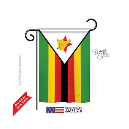 Breeze Decor 58283 Zimbabwe 2-Sided Impression Garden Flag - 13 x 18.5 in.
