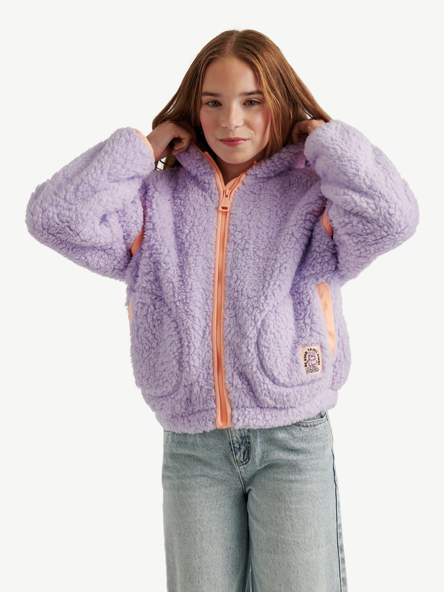 Justice Girls Solid Sherpa, Sizes XS - XL