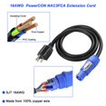 thumbnail image 4 of Cable de alimentación XMSJSIY NEMA 5-15P a PowerCON 20A, 3 pines, 1 m, 4 of 6