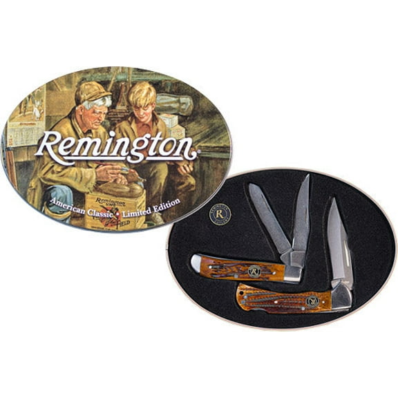 Remington 15683 American Classic Tin Collector Gift Set Folding Pocket Knife