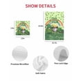 thumbnail image 7 of Green Gnomes St. Patrick's Day Kitchen Dish Towels for Drying Dishes Set of 2, Lucky Clovers Rainbow Waffle Weave Microfiber Hand Tea Bathroom Towels Quick Dry & Absorbent Towel 12x12, 7 of 7