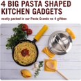 thumbnail image 2 of SHIBA-Fun Silicone Kitchen Tools in Gift Box/ 4 Big Pasta Shaped Kitchen Gadgets/Farfalloni Pot Grips, Ravioli Spoon Rest, Conchiglie Lemon Squeezer and Penne Pan Grip/Pasta Grande No.4 by, 2 of 4