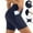 Navy, variant on Puntoco Pants for women Women Workout Yoga Shorts - Premium Buttery Soft Solid Stretch Active Running Dance Volleyball Shorts White XL(XL)