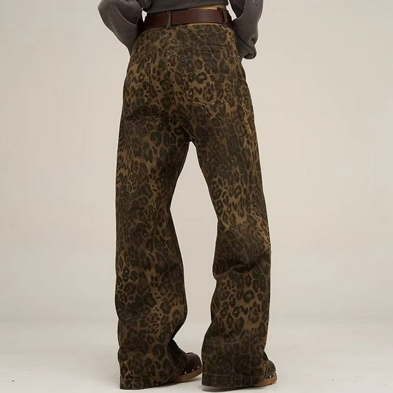 パンツ beeden LEOPARD PRINT WIDE STRAIGHT PANTS BEEDEN LEOPARD PRINT WIDE STRAIGHT PANTS