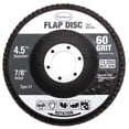thumbnail image 2 of Eastwood 4.5 Inch Flap Disc 60 Grit Aluminum Oxide for Sanding Grinding Deburring 5 Pack, 2 of 4