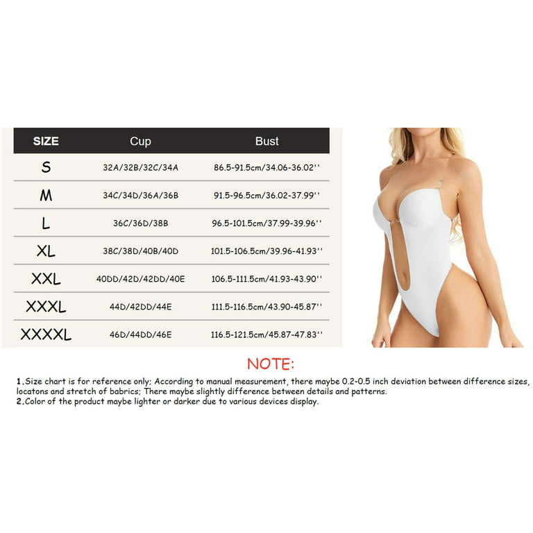 WANYNG Backless Body Shaper with Built-In Bra Seamless and Open Crotch  Design