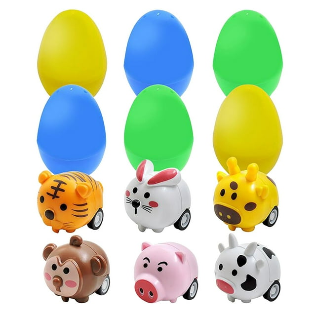 TIELUTT Easter-Egg Children DIY Rabbit Animal Car Decompression-Egg Toy Set Birthday It-100 Computer for Toddlers 4 Years Old Kids Climbing Handheld Games for Toddlers Age 2-3 Alphabet Letters for Ba