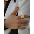 thumbnail image 5 of NOODLE WAVE 18K GOLD VERMEIL STACKING RING, 5 of 9