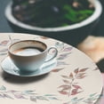 thumbnail image 3 of Ambesonne Autumn Vibes Fitted Round Tablecloth, Forest Leaves Creamy, 56"- 60" Diameter, Eggshell Pale Blue, 3 of 5