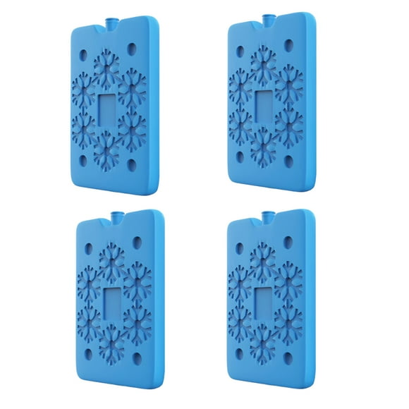 Paquete Xtellar De 4 Hielos Reutilizables Bolsa De Hielo Delgada Color Azul