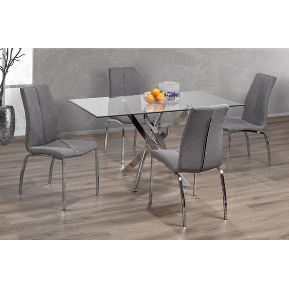 5 PC Chrome Leg Luxe Set