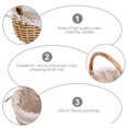 thumbnail image 3 of OHOIOLLA 1Ud Cesta De Picnic De Tejida A Mano Para Guardar Y Snacks, 3 of 5