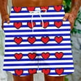 thumbnail image 5 of Penkiiy Men Drawstring Valentine's Day Love Print Beach Casual Trouser Shorts Pant XS Blue, 5 of 9