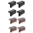 thumbnail image 2 of Worallymy 8 Uds. luces LED solares para cubierta impermeables lámparas de paso de escalera de pared para exteriores para valla Patio camino de jardín Worallymy JD735807087, 2 of 7