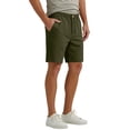 thumbnail image 6 of Men's Linen Shorts Dress Casual Work Golf Cotton Linen Shorts for Men Flat Front with Pockets Belt Loop Army Green, 6 of 8