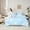 Blue White, variant on Feelyou Kawaii Bowknot Ribbon Bedding Comforter Set 7pcs for Girl, Love Heart Blue King Bedding Sets, Cartoon Princess Style Reversible Bed Sheets, Ultra Soft Bedroom Decor