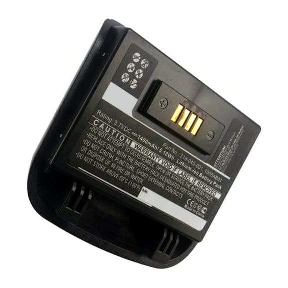 Batteries N Accessories BNA-WB-L12115 Barcode Scanner Battery - Li-ion, 3.7V, 1400mAh, Ultra High Capacity - Replacement for Intermec 318-045-001 Battery