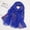 Blue, variant on AWASD 2026 Fashion Flower Embroidery Scarf for Women Summer Elegant Lightweight Scarf Wrap Shawl for Women Packable Soft Beach Sunscreen Scarf Wrap One Size Blue