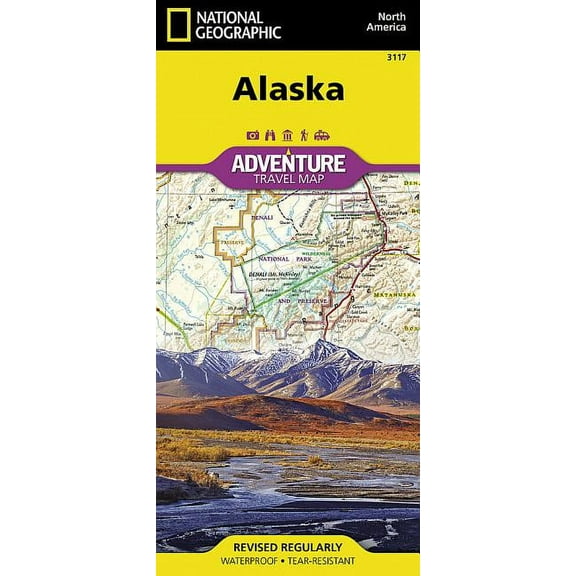 National Geographic Adventure Map Alaska Map, Book 3117, (Paperback)