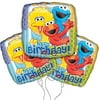 Sesame Street Happy Birthday 18" Mylar Balloon 3pk