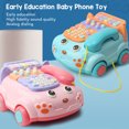 thumbnail image 3 of Teléfono Educativo Para Bebés Juguete Música Interactiva Inglés Chino Chino Bilingüe Niños De Juguete Finge Teléfono Para Niños Material ABS, 3 of 7
