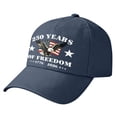 thumbnail image 4 of idosla USA 250th Anniversary Cap - Hat Baseball Cap for Men Women, Eagle Patriotic American Flag for Independence Day (Navy, One Size), 4 of 4