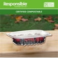 thumbnail image 3 of Compostable 8 oz Clear Hinged Deli Containers, 3 of 3