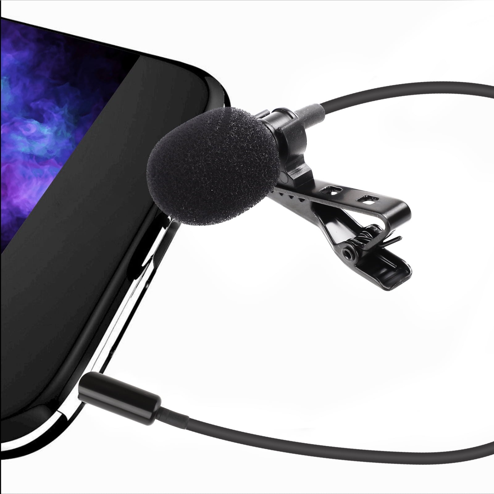 Upgraded Lavalier Lapel Microphone, EEEkit Omnidirectional Mic for