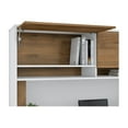 thumbnail image 3 of BBF Jamestown - Desk hutch - white, fresh walnut, 3 of 4