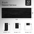 thumbnail image 2 of Set de 12 Caminos de Mesa de Gasa Negra Fixwal 89x305 cm, 2 of 7