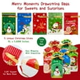 thumbnail image 2 of Wrapables Christmas Drawstring Treat Bags for Candy, Cookies, Treats, Gifts and Party Favors (50pcs), Santa's Buddies, 2 of 4